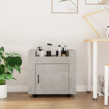 Berkfield Desk Trolley Concrete Grey 60x45x60 cm Engineered Wood