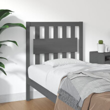 Berkfield Bed Headboard Grey 80.5x4x100 cm Solid Wood Pine