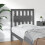 Berkfield Bed Headboard Grey 80.5x4x100 cm Solid Wood Pine 1
