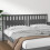 Berkfield Bed Headboard Grey 205.5x4x100 cm Solid Wood Pine 1