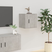 Berkfield Wall Mounted TV Cabinet Concrete Grey 40x34,5x40 cm