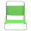 Berkfield Folding Beach Chairs 2 pcs Green Fabric 3