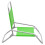 Berkfield Folding Beach Chairs 2 pcs Green Fabric 4