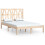 Berkfield Bed Frame without Mattress Solid Wood Double 2
