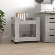 Berkfield Desk Trolley Concrete Grey 60x45x60 cm Engineered Wood