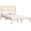 Berkfield Bed Frame without Mattress Solid Wood Double 3