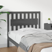 Berkfield Bed Headboard Grey 105.5x4x100 cm Solid Wood Pine