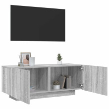 Berkfield TV Cabinet Grey Sonoma 100x35x40 cm Engineered Wood