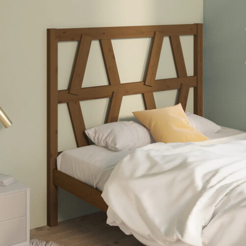 Berkfield Bed Headboard Honey Brown 81x4x100 cm Solid Wood Pine