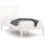Berkfield Bed Frame without Mattress White Solid Wood Single 2