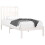 Berkfield Bed Frame without Mattress White Solid Wood Single 3