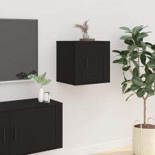 Berkfield Wall Mounted TV Cabinet Black 40x34,5x40 cm