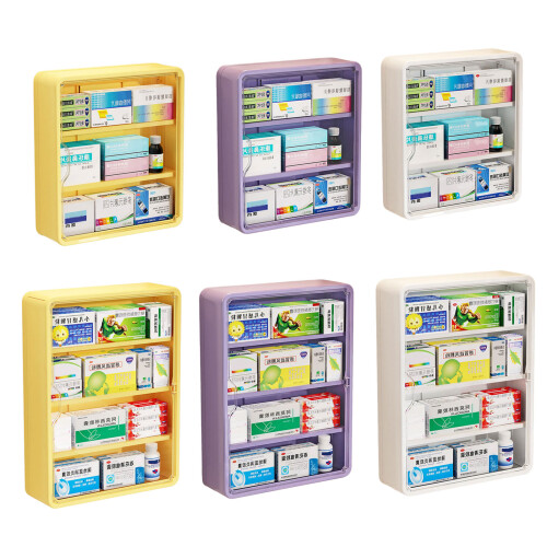 Wall Mounted Multi Layer Storage Organiser Large-large Purple 1