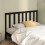 Berkfield Bed Headboard Black 166x4x100 cm Solid Wood Pine 1