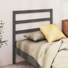 Berkfield Bed Headboard Grey 106x4x100 cm Solid Wood Pine