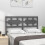 Berkfield Bed Headboard Grey 125.5x4x100 cm Solid Wood Pine 1