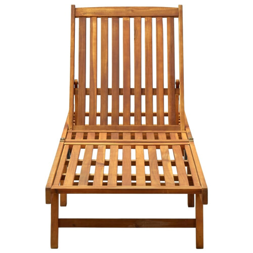 Berkfield Sun Lounger Solid Acacia Wood 1