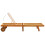Berkfield Sun Lounger Solid Acacia Wood 7