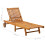 Berkfield Sun Lounger Solid Acacia Wood 8