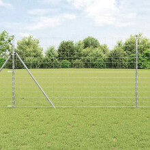 Berkfield Wild Fence Hot Dip Galvanized 1000 x 140 x 0.18 cm Iron