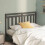Berkfield Bed Headboard Grey 126x4x100 cm Solid Wood Pine 1