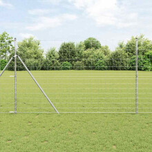 Berkfield Wild Fence Hot Dip Galvanized 1000 x 150 x 0.18 cm Iron