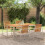 Berkfield DiningTable Brown 150 x 90 x 75 cm Solid Acacia Wood 1