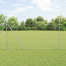 Berkfield Wild Fence Hot Dip Galvanized 1000 x 150 x 0.18 cm Iron