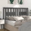 Berkfield Headboard Grey 206x4x100 cm Solid Wood Pine 1