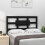 Berkfield Bed Headboard Black 95.5x4x100 cm Solid Wood Pine 1