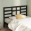 Berkfield Bed Headboard Black 146x4x104 cm Solid Wood Pine 1