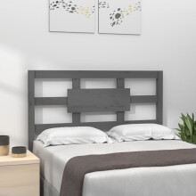 Berkfield Bed Headboard Grey 105.5x4x100 cm Solid Wood Pine