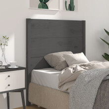 Berkfield Headboard Grey 96x4x100 cm Solid Wood Pine