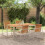 Berkfield DiningTable Brown 150 x 90 x 75 cm Solid Teak Wood 1