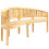 Berkfield Banana Bench 200 cm Solid Teak Wood 2