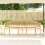 Berkfield Banana Bench 200 cm Solid Teak Wood 3