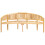Berkfield Banana Bench 200 cm Solid Teak Wood 4