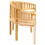 Berkfield Banana Bench 200 cm Solid Teak Wood 5