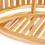 Berkfield Banana Bench 200 cm Solid Teak Wood 6