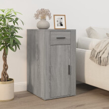 Berkfield Desk Cabinet Grey Sonoma 40x49x75 cm Engineered Wood