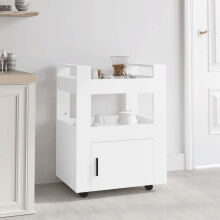 Berkfield Kitchen Trolley White 60x45x80 cm Engineered Wood