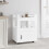 Berkfield Kitchen Trolley White 60x45x80 cm Engineered Wood 1
