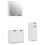Berkfield 3 Piece Bathroom Cabinet Set White Engineered Wood 2