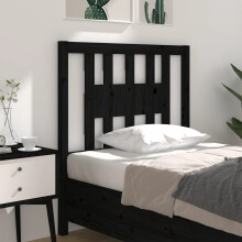 Berkfield Headboard Black 96x4x100 cm Solid Wood Pine