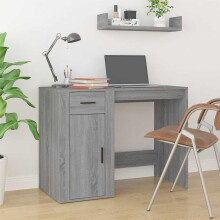 Berkfield Desk Grey Sonoma 100x49x75 cm Engineered Wood