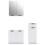 Berkfield 3 Piece Bathroom Cabinet Set White Engineered Wood 5