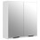 Berkfield 3 Piece Bathroom Cabinet Set White Engineered Wood 6