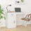 Berkfield Desk White 100x49x75 cm Engineered Wood 1