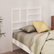 Berkfield Bed Headboard White 81x4x104 cm Solid Wood Pine
