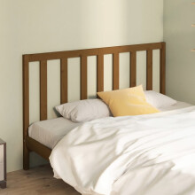 Berkfield Bed Headboard Honey Brown 126x4x100 cm Solid Wood Pine